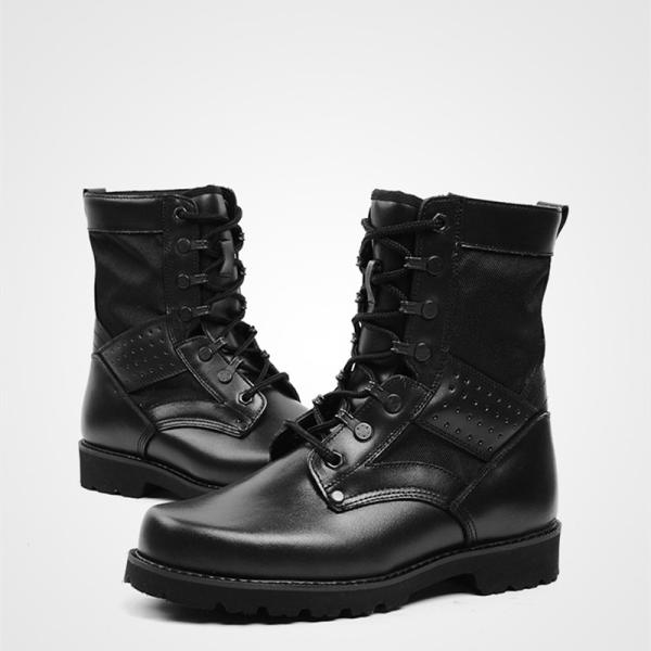 Wear Resistant Cowhide Military Combat Boots Lightweight Under Armour Combat Boots