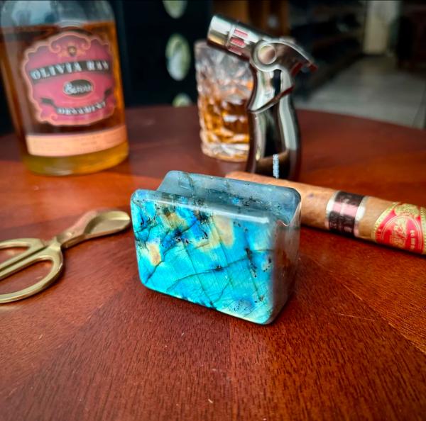 Blue Emerald Marble Cigar Rest Natural With Luxury Design Scratchproof