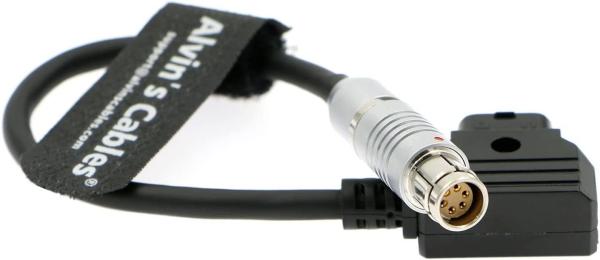 Fischer 6 Pin Female ao cabo distribuidor de corrente da D-torneira para a pesquisa Phantom Miro L320S M320S da visão| VEO4K 990| VEO4K 590 24cm