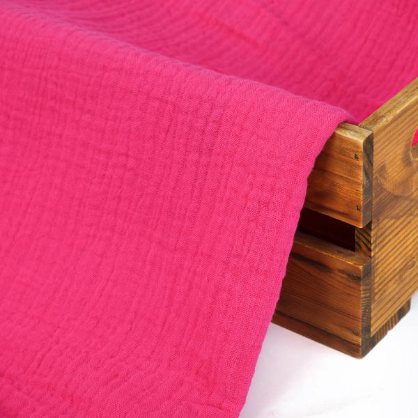 High Quality Breathable Anti-bacterial Double Gauze Crinkle Muslin Crushed Italian Crepe Fabric Supplier for Clothing