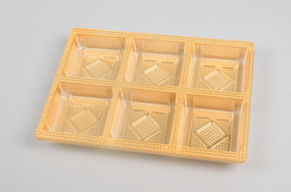 PET Plastic Frozen Food Packaging Boxes Orange Color 0 . 35MM Thickness