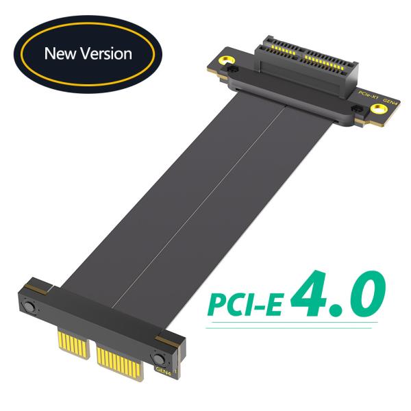 10 см двойной вертикальный 90 градусов PCI-E 4.0 1X расширительный кабель для совместимых 1X 4X 8X 16X