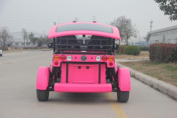 Legal Driving 4 Person Golf Cart , 48V Battery Operated Golf Buggies With Seat Adjustable
