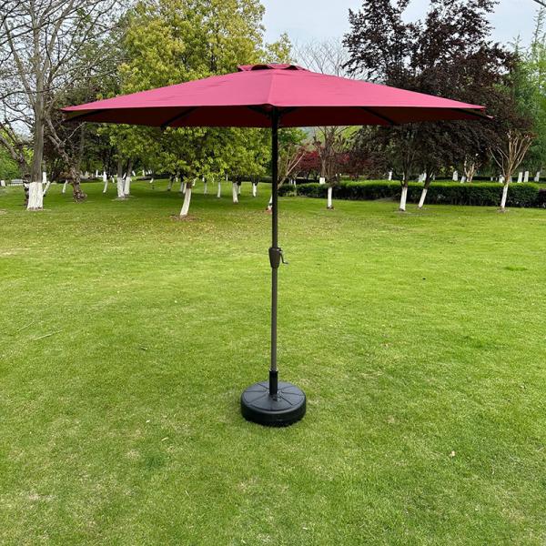 Supermarket Umbrella Radii 1.5M Outdoor Furniture Contemporary Round Parasols Garden 2.7m