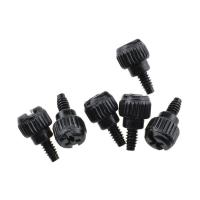 6-32 vis à pouce métalliques personnalisées en zinc noir destinées à la fixation et à la décoration de boîtiers d'ordinateur