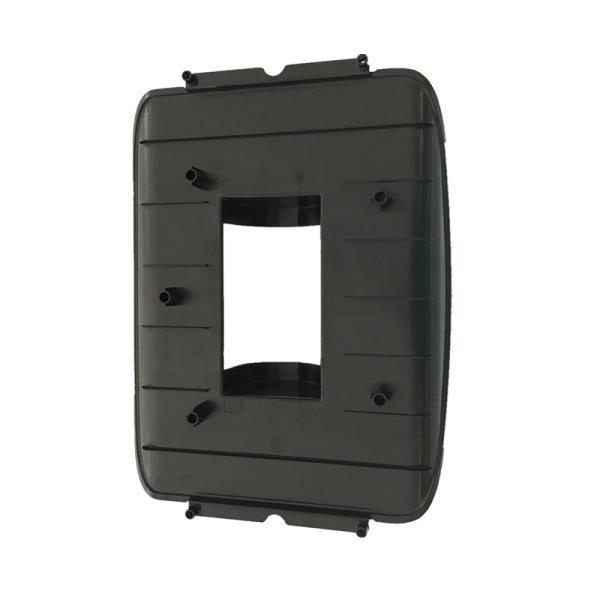 PC ABS Material Molded Injection Plastic Parts With Black Color