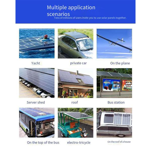 Flexible Photovoltaic Panel 100 Watt Monocrystalline 18V Flexible Solar Charging Panel