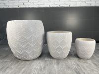 Plantação personalizada de fibra de argila 55 libras/conjunto com superfície de textura