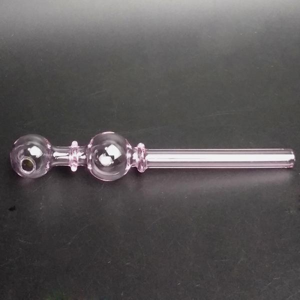 Durable Glass Smoking Water Pipe Bubbler Oil Nails For Man 2mm Thick