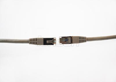 O cabo de remendo chapeado ouro do conector Cat6A 4 pares encalhou a cor de cobre desencapada personalizada