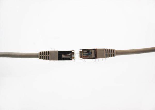 Gold Plated Connector Cat6A Patch Cord 4 Pairs Stranded Bare Copper Color Customized