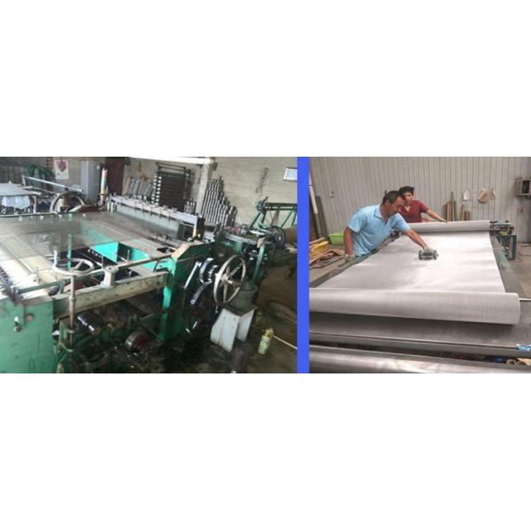 Square Hole SS Woven Wire Mesh 18x18 Mesh Selvage Edge
