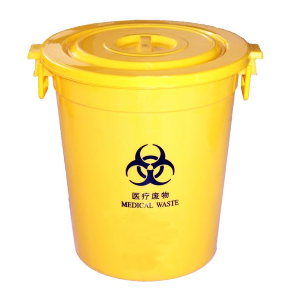 Medical Container Medical Waste Disposal Containers Plastic Trash Cans 50L 100L 240L Plastic Recycle Dustbin,rectangular Yellow,