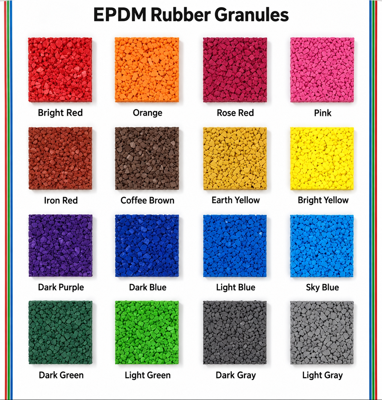 10mm/15mm/20mm EPDM Rubber Running Track With Easy Installation Excellent Slip Abrasion Resistance
