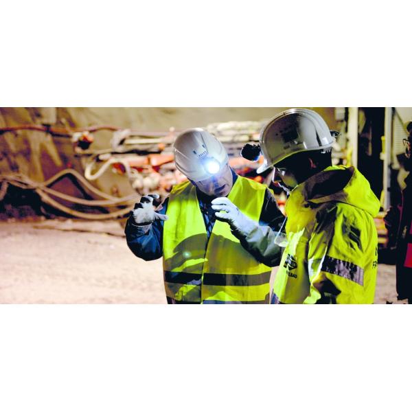 1200 Cycles 6000lux PC 2.8Ah Coal Miners Helmet Light