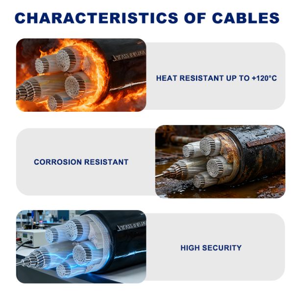 35kv High Temperature Power Cable YJLV22 XLPE Insulated Armoured Cable
