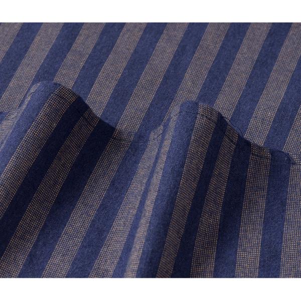 Дыхательная тёмно-синяя хлопковая рубашка с длинным рукавами для мужской неформальной моды осенью 2021 года