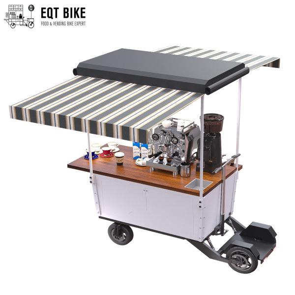 Four Wheel Electric Scooter Coffee Bike Cart IPX4 18KM/H