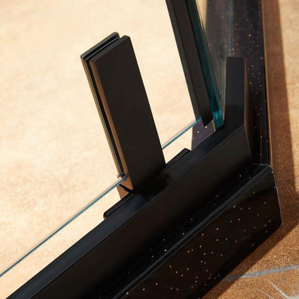 Шнурная ванная комната без рамы с черной рамой