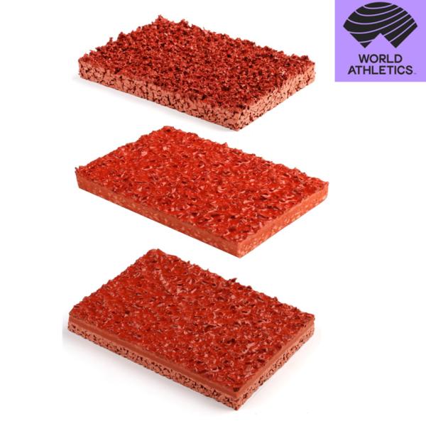 Sandwich Spray Coat EPDM Rubber Running Track For Running Rubber Track With Sports Track Installation