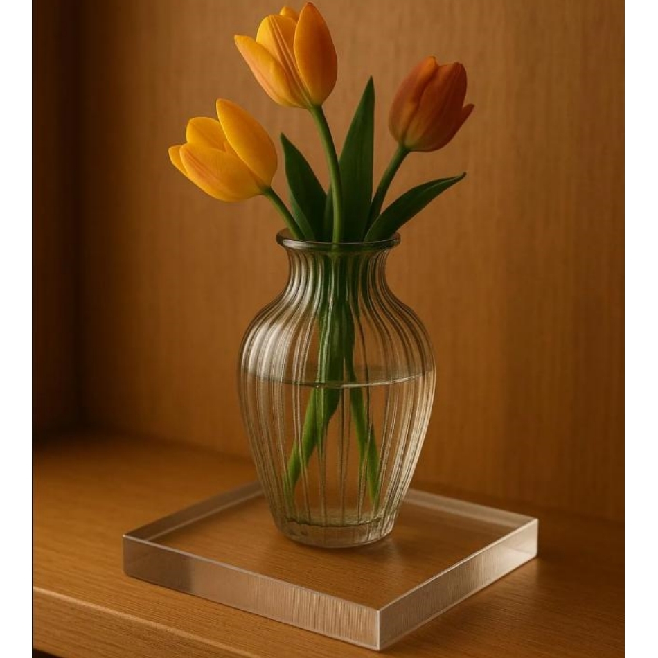 Multiple Shapes Solid Acrylic Display Blocks For Photos Signs Artwork And Decor