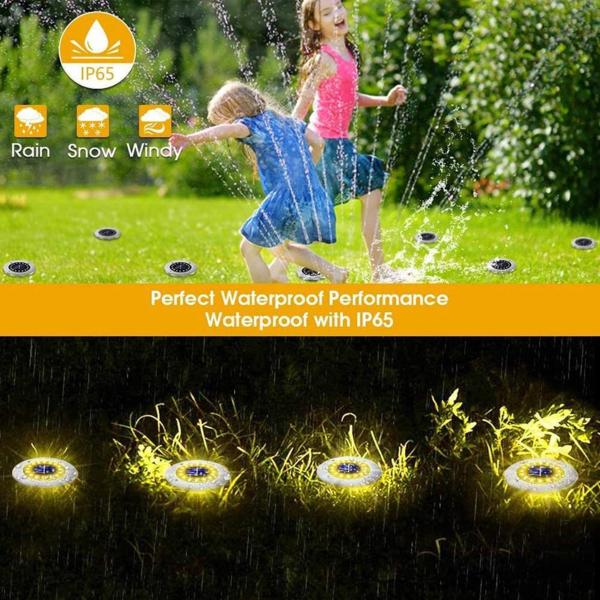 Lâmpadas de jardim LED com energia solar IP65 0,5W Lâmpadas de via solar
