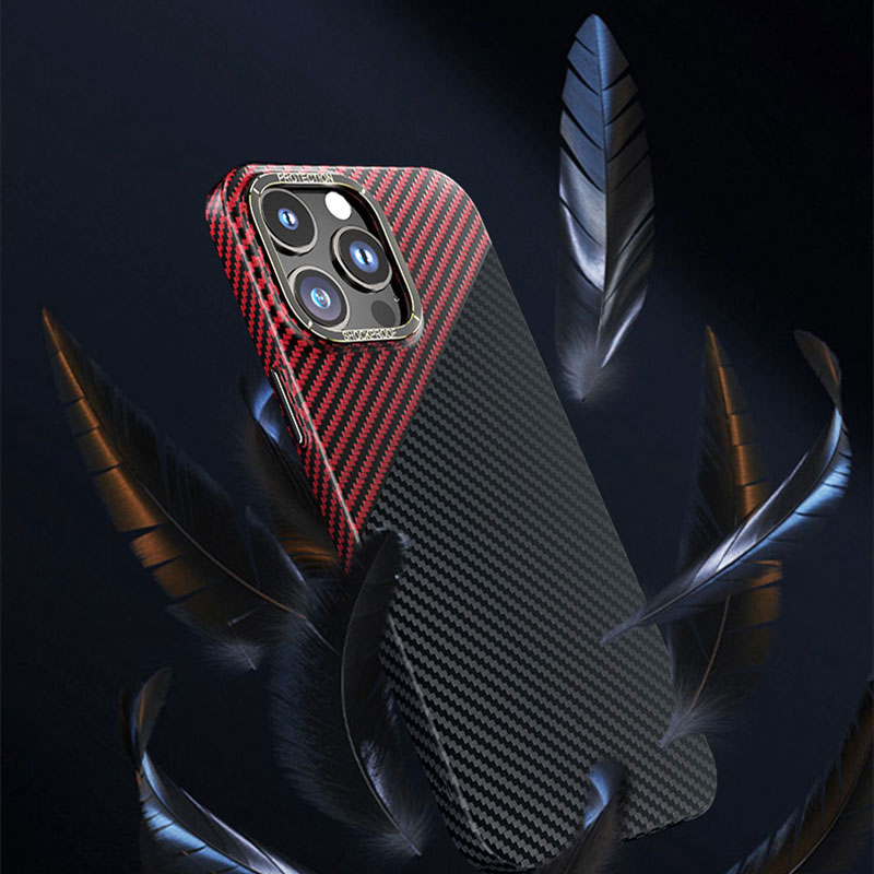 Carbon Fiber Phone Case for Iphone 15 Tpu Pc Anti Drop Cases Real Fibre Proof Multicolor Forged Mobile Texture Custom Sjk379