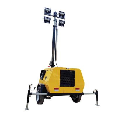 Diesel Lighting Tower Portable Light Tower With 9m Mast For Outdoor Activities Lighting