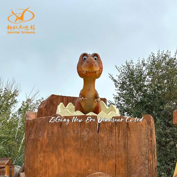 Modelo de dinosaurio Velociraptor animatrónico con control por sensor infrarrojo