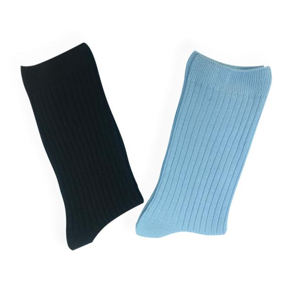 Weaving method Knitted Beauty Socks for Women 100% Cotton Double Cylinder Slouch Socks