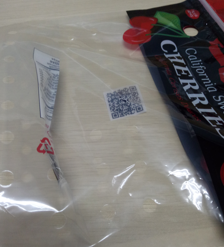 Eco Friendly Clear Plastic Bags Fresh Fruit With Handle Zipper Gravure Printing