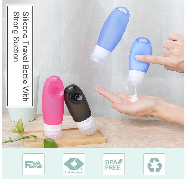 60M Volume Personal Care Industrial Leak Proof Silicone Travel Bottle Set TB02 Kit