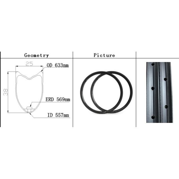 New 700C Depth 38MM Width 25mm Road racing Bike Carbon tubular RimS carbon bicycle wheel