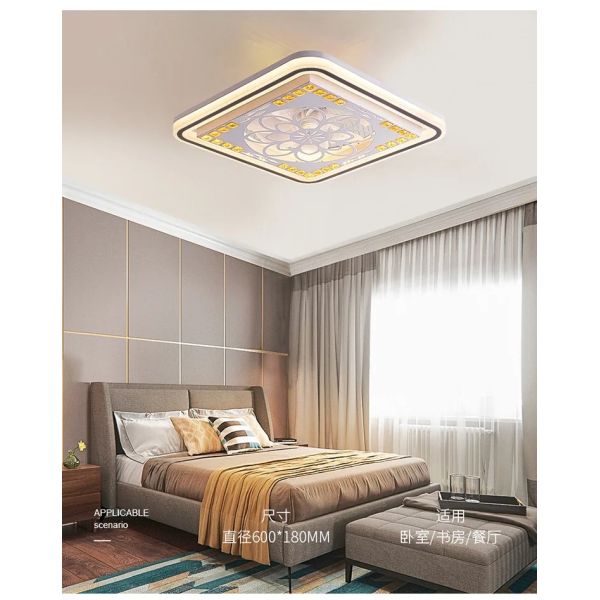 Restaurant Nordic Living Room Bedroom Ceiling Light 220V 110V Led Electric Fan Light (WH-CLL-68)