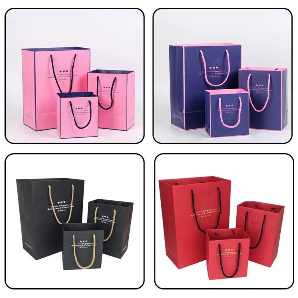 Art Paper Hair Extension Packaging Bags , Colorful Custom Hair Extension Bags