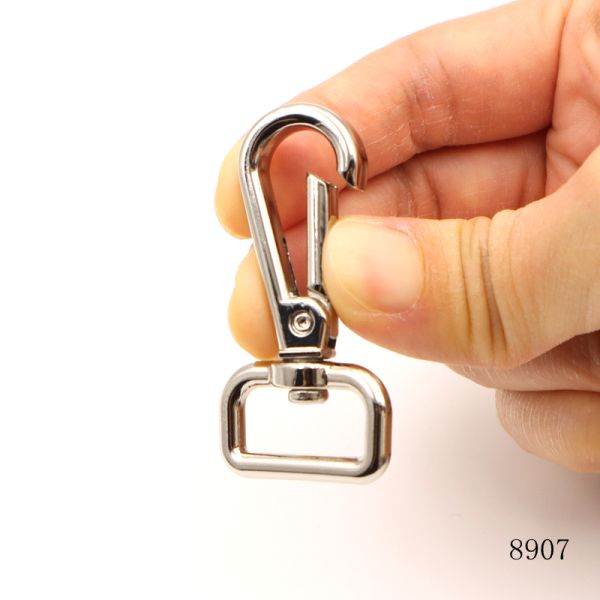 Custom Logo Engraved Swivel Snap Hook Nickel Swivel Hook For Handbag Hardware Accessories
