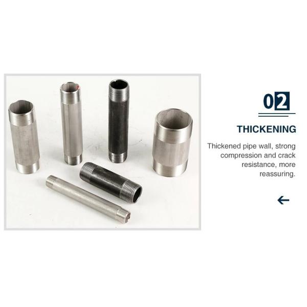 Fittings A105 Forged 3000LB Stainless Steel Pipe Nipple