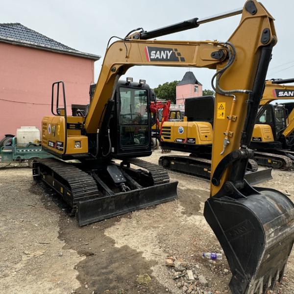 7.5тонна Китайская марка экскаватор Sany SY75 Использованный экскаватор для продажи Sany строительное оборудование