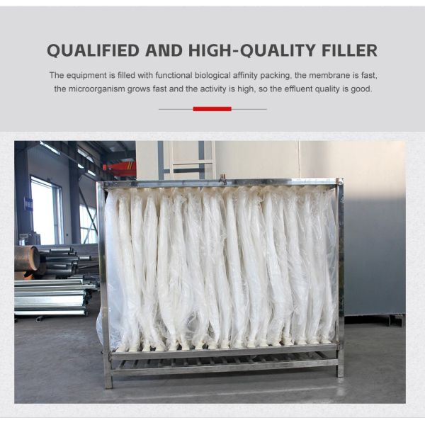 Food Processing Carbon Steel Flat Plate Integrated Sewage Treatment Equipment 100m³/D