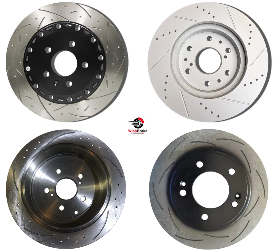 Drilled And Slotted Brake Disc For BMW Audi Mercedes Benz Lamborghini Nissan Ferrari Brake Discs Distributor Wholesale brake Rotors