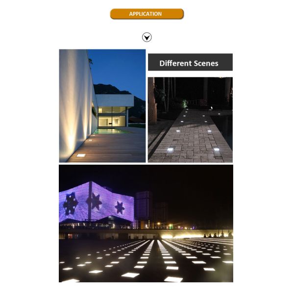 Square LED inground light Original CREE/OSRAM LED 4W 8W  IP67 CE RoHS For Landscape Pathway
