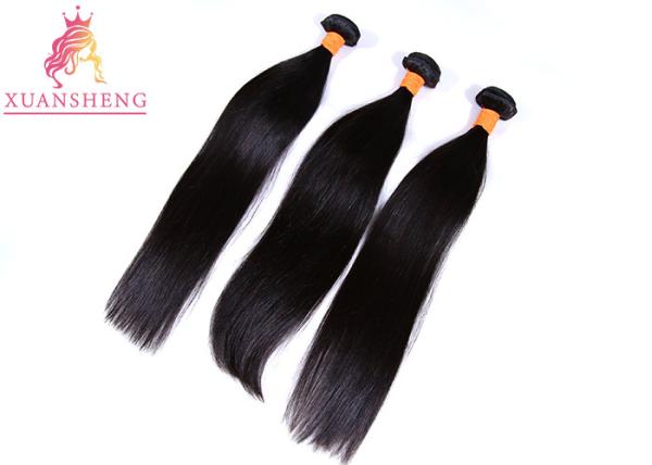 Straight Hair 3 Closure 100% Human Brazilian Bundles With Remy Hair