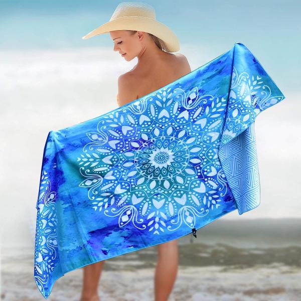 Beach Towel Custom Logo Size Pattern Popular Sand Free Oem Odm Printed Beach Towel