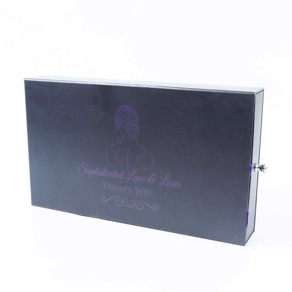 Drawer wig beauty tools packaging box with satin cloth custom cardboard high-grade paper packaging box gift box