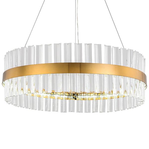 Black Gold Modern Pendant Light  Round Crystal Pendant Light 50 / 60hz