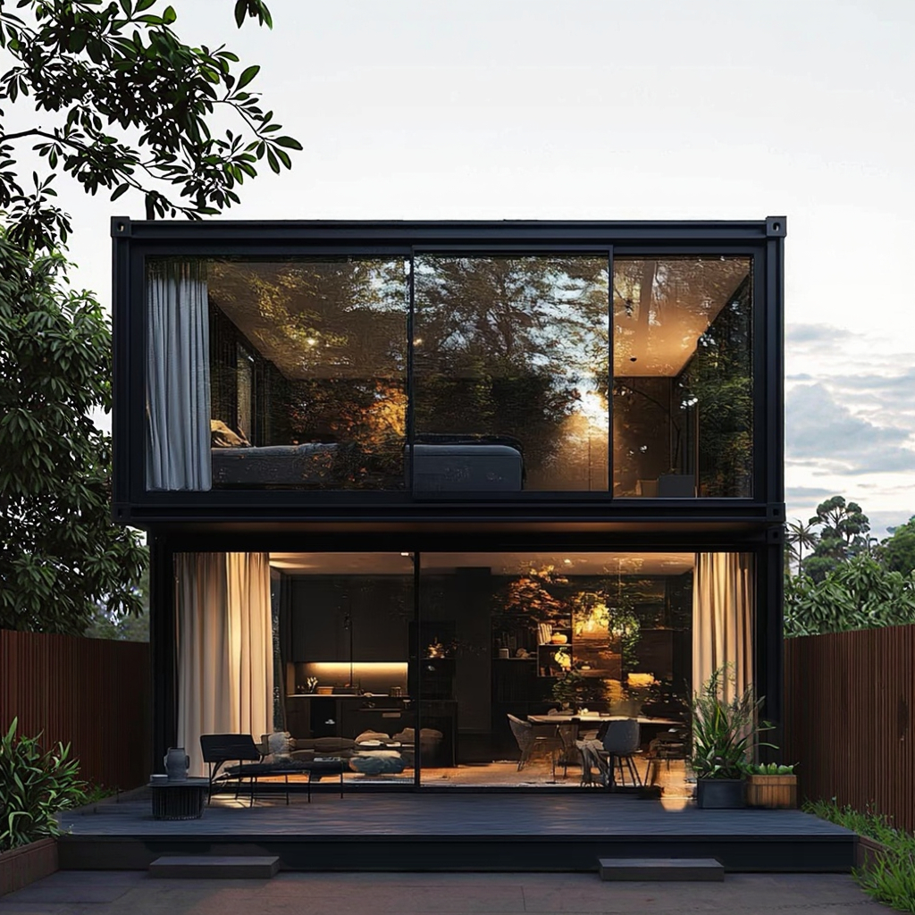 Detachable 40ft & 20ft Container Houses for Home Office Hotel Outdoor Warehouse Shop & Villa Made of Sandwich Panel