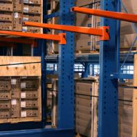 Heavy Duty Cantilever Rack for Industrial Storage Blue Orange