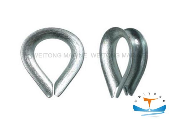 Heavy Duty Rigging Lifting Equipment / Galvanized Wire Rope Thimble