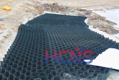 Costume do forro do trajeto de Geocell do HDPE de Mesh Paving do favo de mel