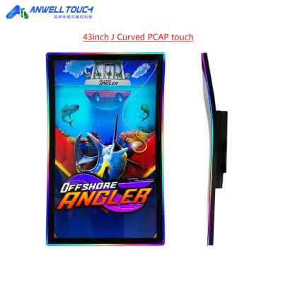 J Shape Curved 144Hz Gaming PCAP 43'' Touch Screen Monitor For Games